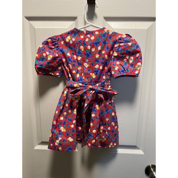 Colorful Floral Kids Casual Dress - Picture 2 of 5